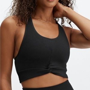 Soft ribbed Fabletics knotted midi bra